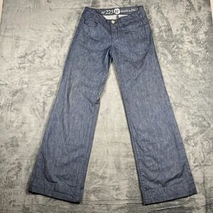 Notify Jeans Womens 26 Blue Denim Cotton Stretch Wide Leg Dark Wash Streetwear